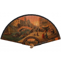 Sunset in Venice, fan circa 1900