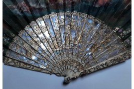 Majestic water gods, fan circa 1750-60
