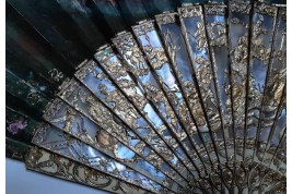 Majestic water gods, fan circa 1750-60