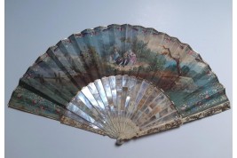 Majestic water gods, fan circa 1750-60