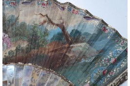 Majestic water gods, fan circa 1750-60
