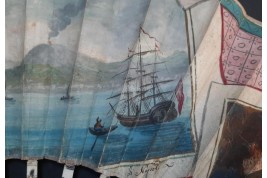 De terre et de feu. L'éruption du Vésuve de 1779. Éventail du Grand Tour