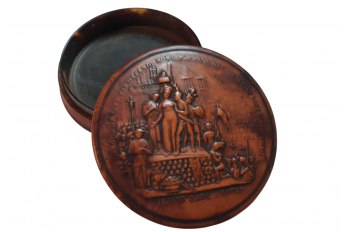 Joan of Arc at the stake, snuffbox early 19th century