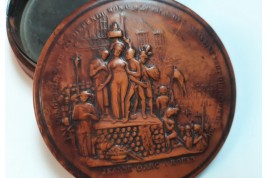 Joan of Arc at the stake, snuffbox early 19th century
