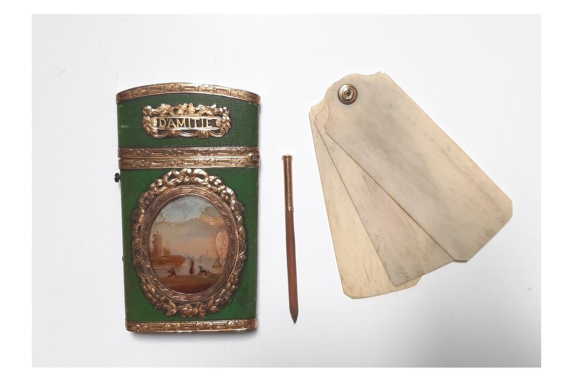 Souvenir d'amitié,  dance card 18th century