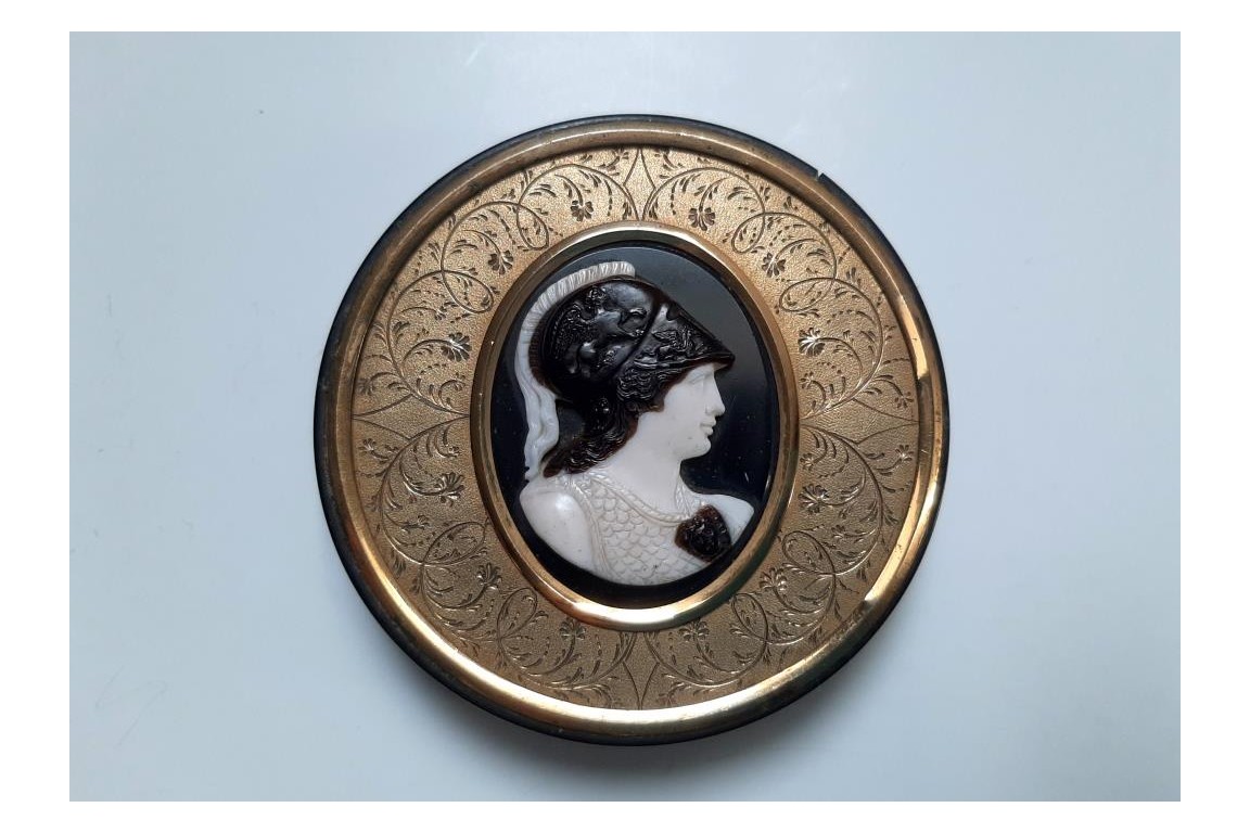 Minerve en guerrière. Tabatière du Grand Tour, Italie, vers 1800-1820