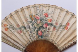Le repos de Diane troublé, éventail vers 1730