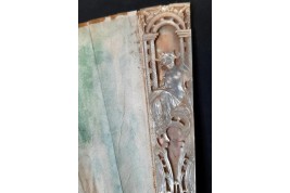Gondole galante, éventail vers 1860-80