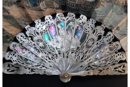 Gondola galante, fan circa 1860-80