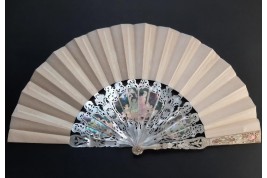 Gondola galante, fan circa 1860-80