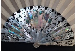 Gondola galante, fan circa 1860-80