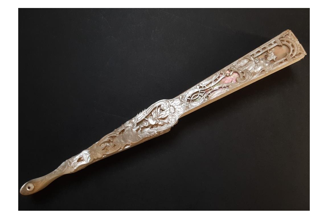 Gondola galante, fan circa 1860-80