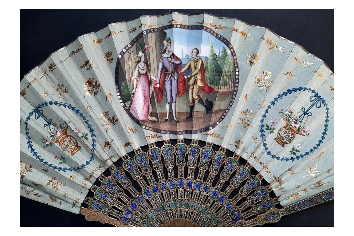 Compagnies des Indes, chinese fan, circa 1800-1820