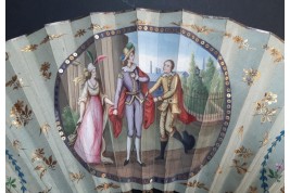 Compagnies des Indes, chinese fan, circa 1800-1820