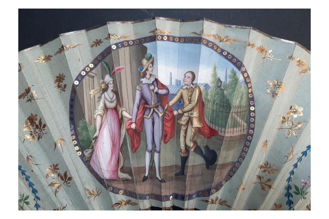 Compagnie des Indes, éventail chinois vers 1800-1820