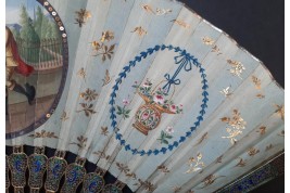 Compagnie des Indes, éventail chinois vers 1800-1820