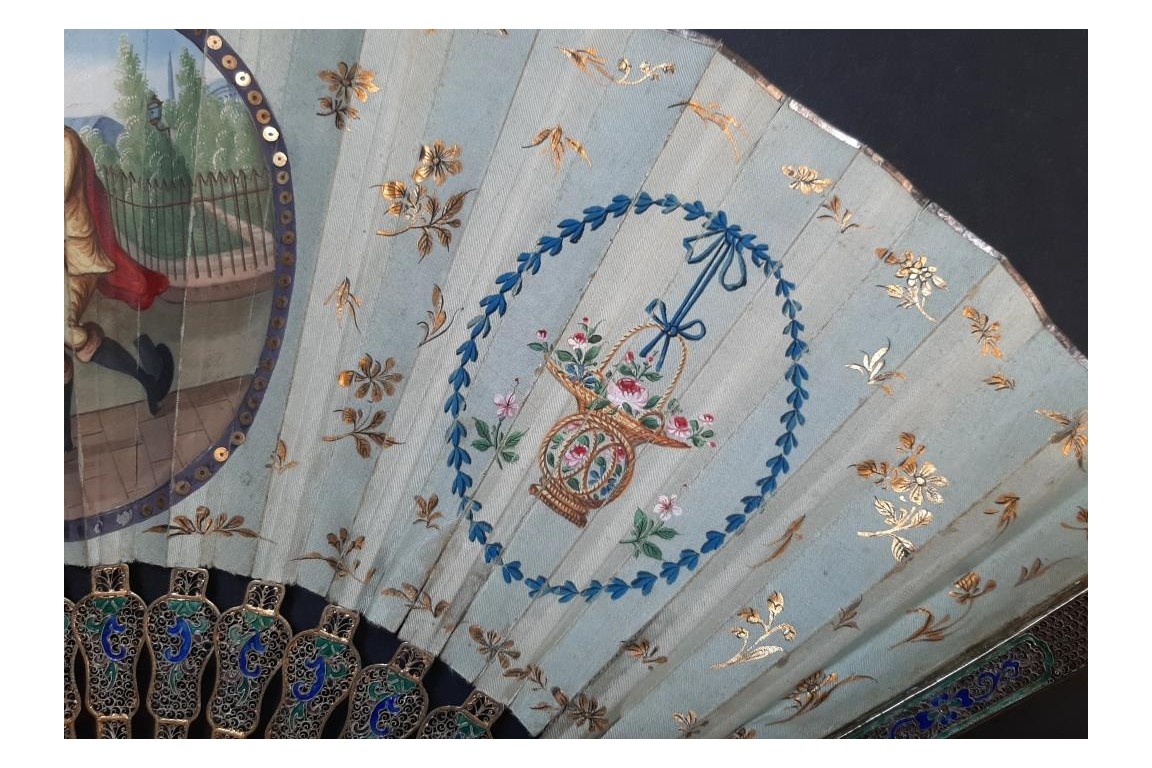 Compagnies des Indes, chinese fan, circa 1800-1820