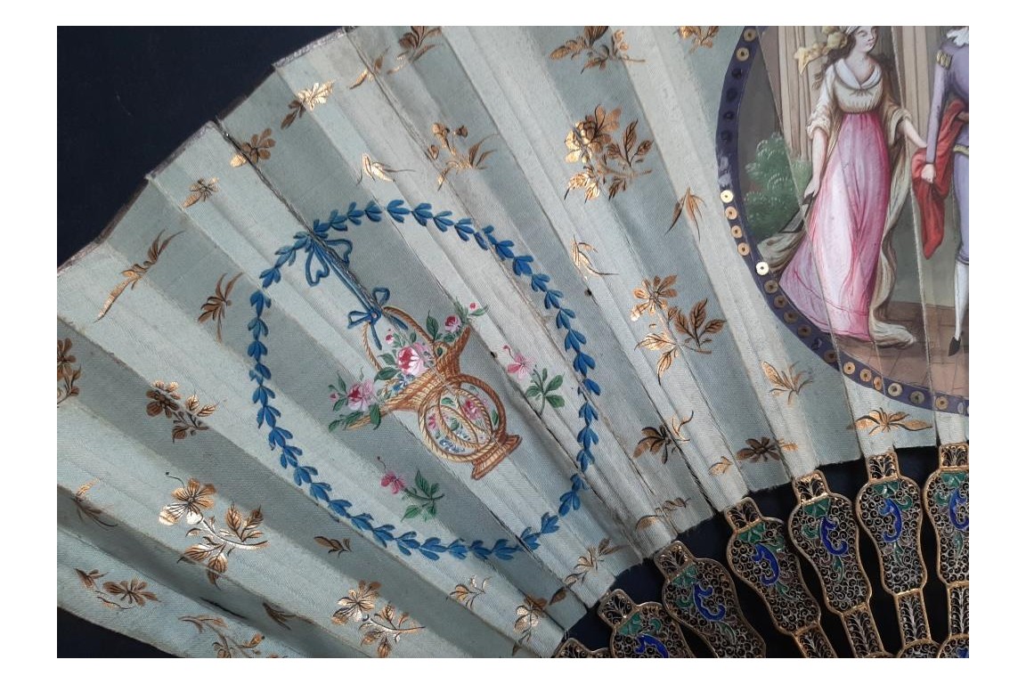 Compagnies des Indes, chinese fan, circa 1800-1820
