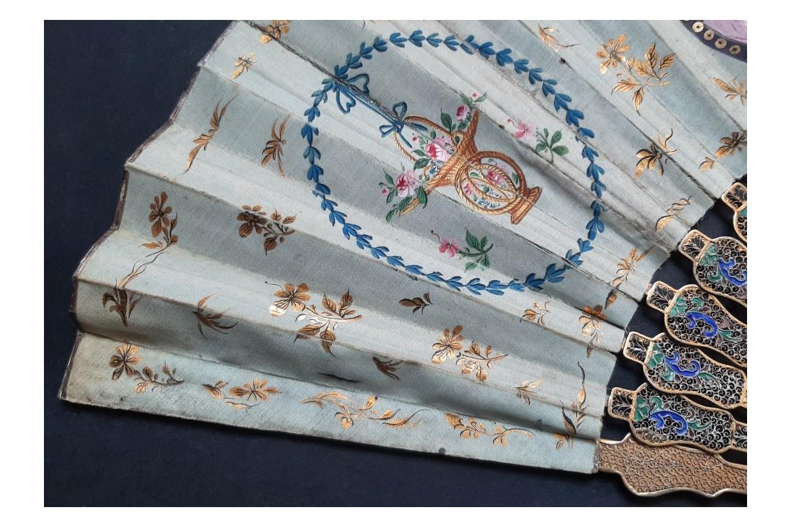 Compagnies des Indes, chinese fan, circa 1800-1820