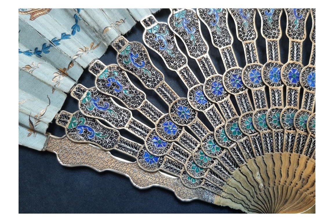 Compagnies des Indes, chinese fan, circa 1800-1820