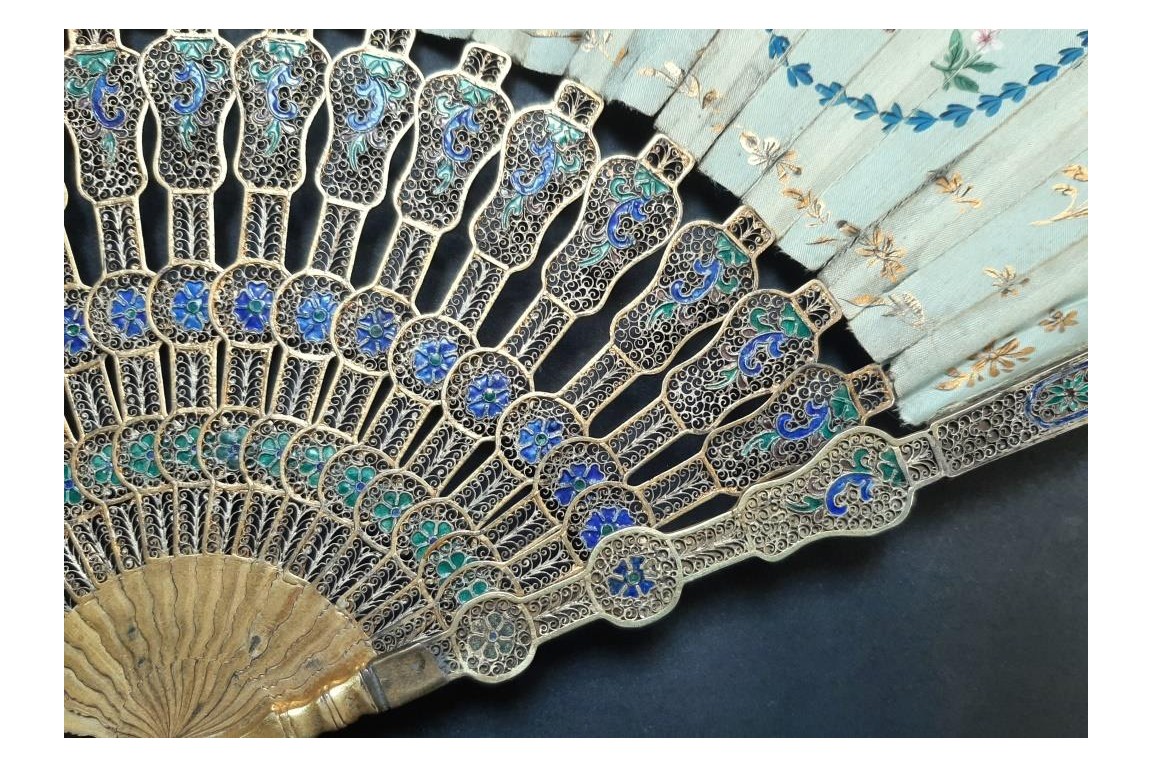 Compagnies des Indes, chinese fan, circa 1800-1820
