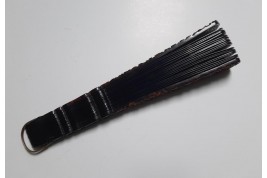 Scènes de terrasses, éventail Chine vers 1860-80