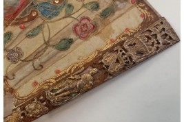 Love and royal arms, fan circa 1760