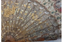 Love and royal arms, fan circa 1760