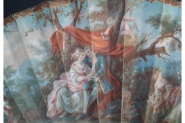 Les fleurs de l'amour, éventail vers 1750-60