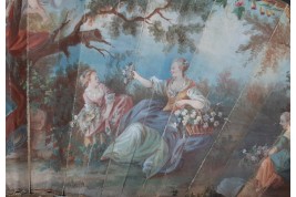 Les fleurs de l'amour, éventail vers 1750-60