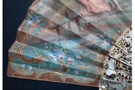 Les fleurs de l'amour, éventail vers 1750-60