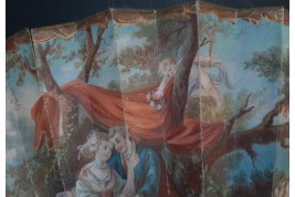 Les fleurs de l'amour, éventail vers 1750-60