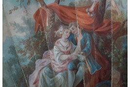 Les fleurs de l'amour, éventail vers 1750-60