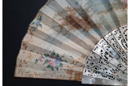 Les fleurs de l'amour, éventail vers 1750-60