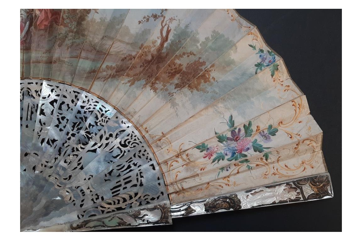 Flower of love, fan circa 1750-60