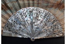Les fleurs de l'amour, éventail vers 1750-60