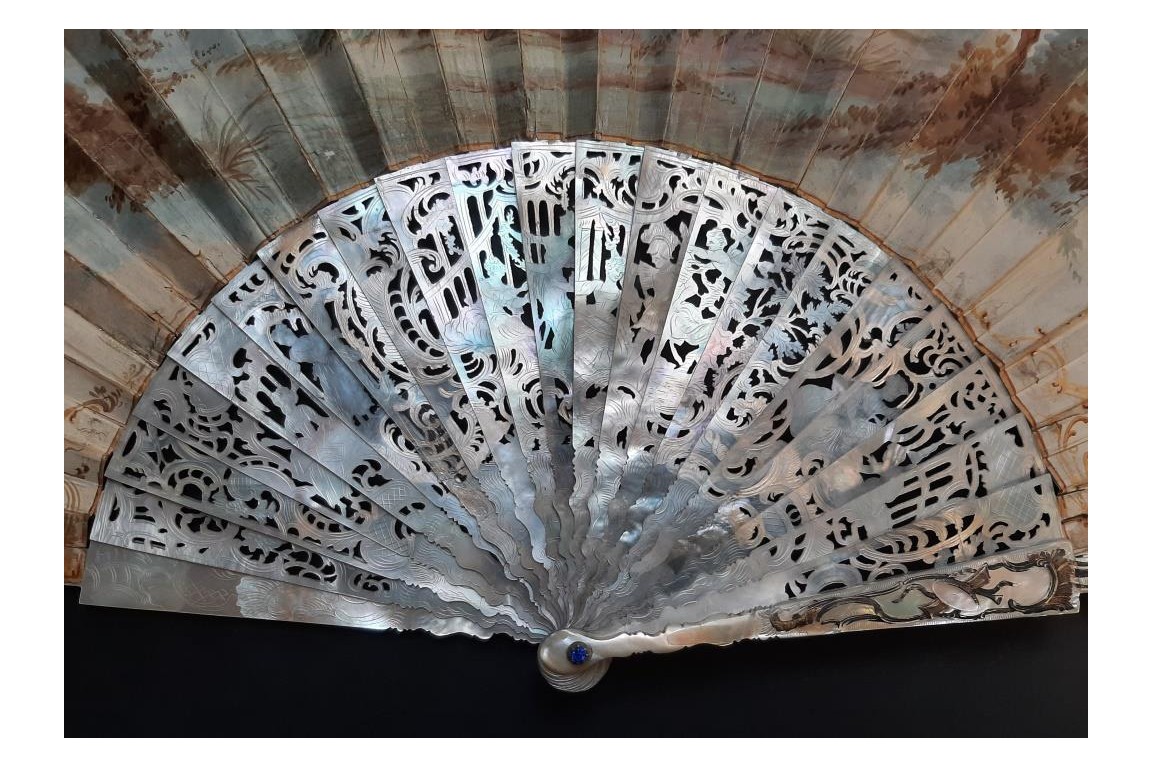 Flower of love, fan circa 1750-60