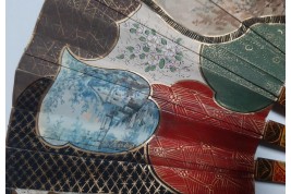 The colors of the party,  19th-century pastiche fan