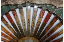 The colors of the party,  19th-century pastiche fan