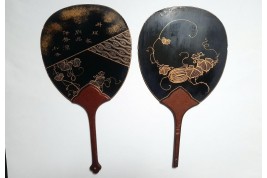 Black, red and gold. Asian colors. 19th-century screens
