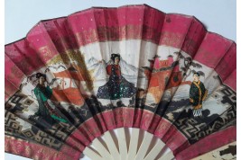 Madame Butterfly. Éventail début XXème siècle