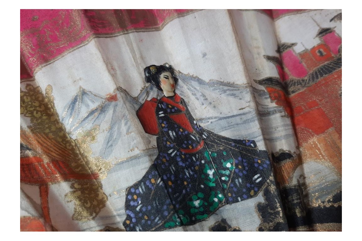 Madame Butterfly. Éventail début XXème siècle