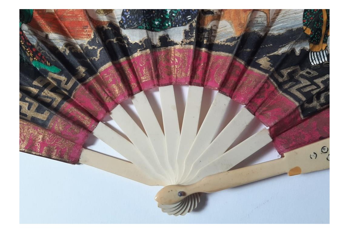 Madama Butterfly. Early 20th century fan