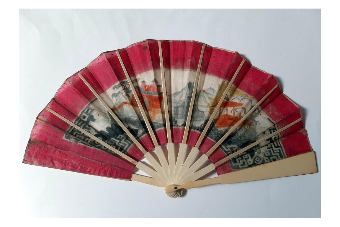 Madama Butterfly. Early 20th century fan