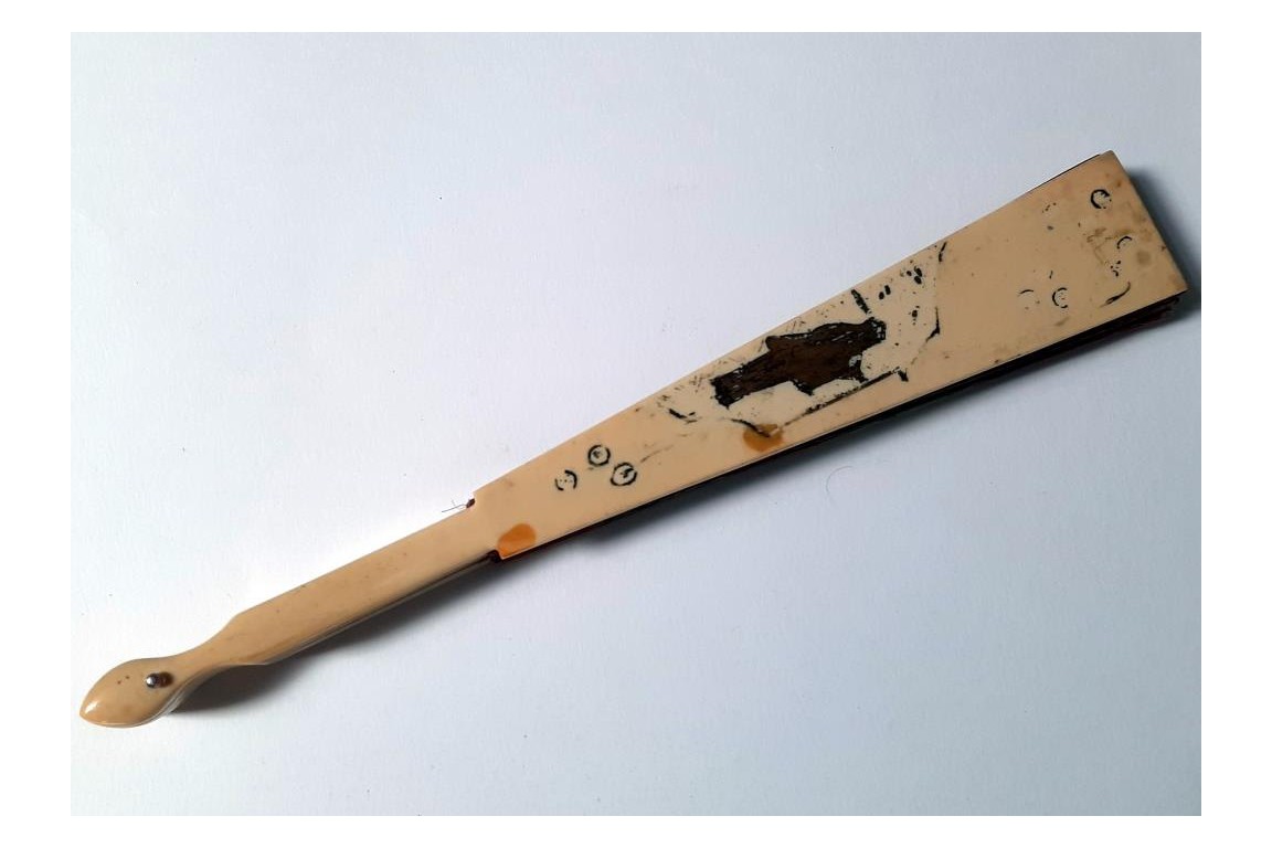 Madama Butterfly. Early 20th century fan