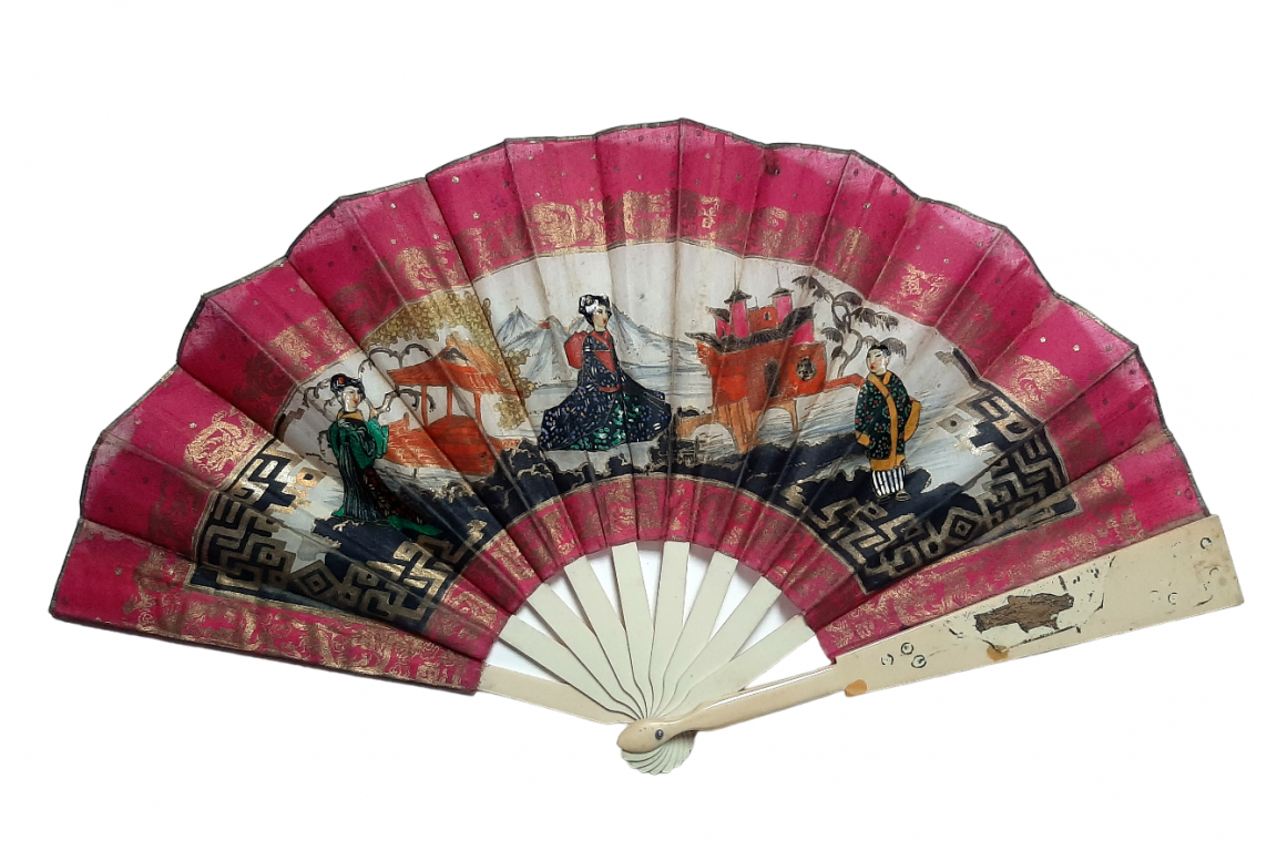 Madame Butterfly. Éventail début XXème siècle