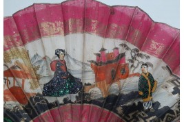 Madame Butterfly. Éventail début XXème siècle