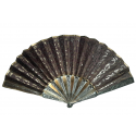 Purple, silver and vermeil.  Fan early 19th century