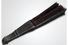 Purple, silver and vermeil.  Fan early 19th century