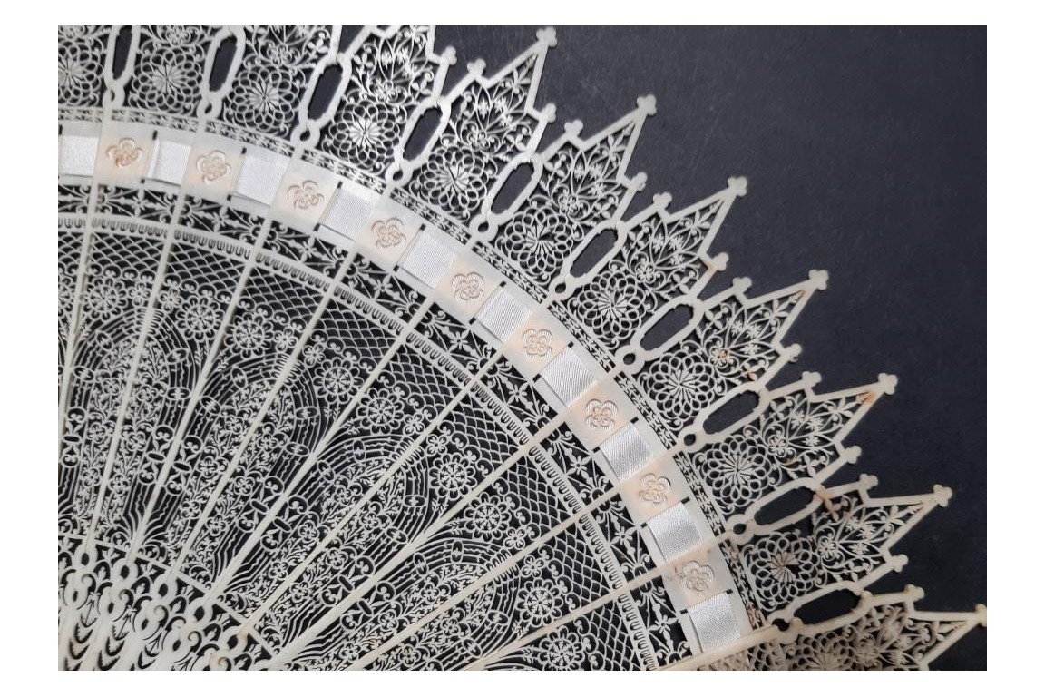 Gothic cathedral, fan circa 1825-35